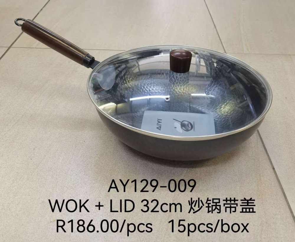 WOK + Lid 32cm (AY129-009)
