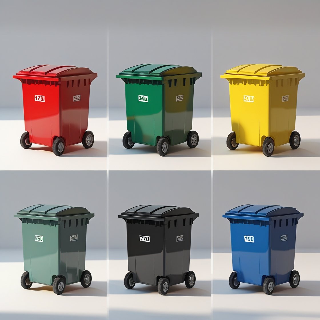Indigo 550 liter wheelie bin