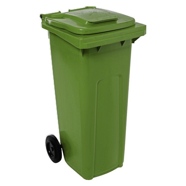 Wheelie Bin - SABS Approved - 140L - Olive Green - Pack of 12 - Wheelie Bin 140L-olive